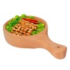 Wooden Bowl with Handle Noodle Bowl for Salad Fruit Soup