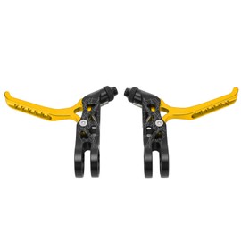Bicycle Brake Lever Aluminum Alloy Bicycle Brake Handle for Blonton 3sixty Mountain Bike Accessories Many Features Suitable Model with 22.2mm Clamp Diameter 2 Pcs Necessary [Outdoor/Leisure] (Gold)