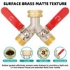 DINGBAI High Flow Garden Hose Splitter 2 Way, Heavy Duty