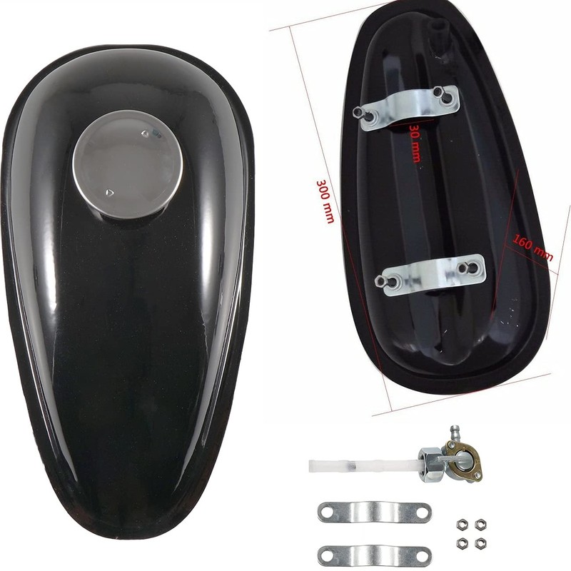 2L Fuel Tank W/Cap Petcock Set Fits 80cc 66cc 49cc
