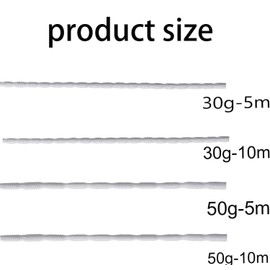 STOUCLA Schwerlast-Führkette, Bleiband, Vorhang-Leinband, 10m, Schwerlast-Führkette, Vorhanggewicht, Vorhanggewicht, für Vorhänge, Gardinen, Stoffe, Moskitonetze (30 g – 10 m)