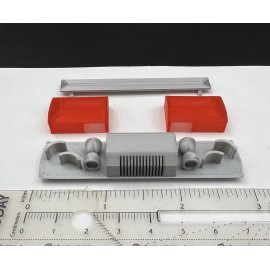 LED-Compatible Lightbar 1/18 Red Smith Wesson 8780 8880 8980 Lightbar Police Sheriff Fire