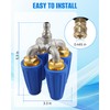 ULXIOM 4-in-1 Pressure Washer Turbo Nozzle, 1/4" Quick Connector, 360