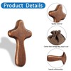 UOSIWYA Wooden Cross, 2PCS Christian Cross Handmade Holding Cross with