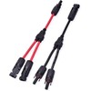 [BOEN] 2pcs Y Type Parallel MC4 Connector MMF+FFM Branch Solar