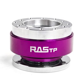 MUTEKI Steering Boss Quick Release Aluminum Alloy Corrosion Resistant Durable Corrosion Resistant Universal Easy Installation Remove Handle (Purple)