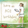 Alex Clark Tennis Ace Foil Birthday Card