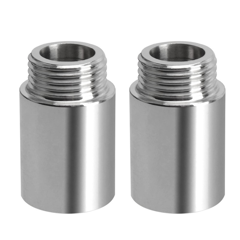 YXQ Shower Head Extension Arm,30mm Length 304 Stainless Steel G1/2