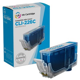 LD Products Compatible CLI-226C 4547B001AA Replacement for Canon 226 Ink Cartridges for Use with PIXMA iP4820 iP4920 iX6520 MG5120 MG522 MG532 MG6120 MG6220 MG8120 MG8220 MX712 MG8120 (1-Pack, Cyan)