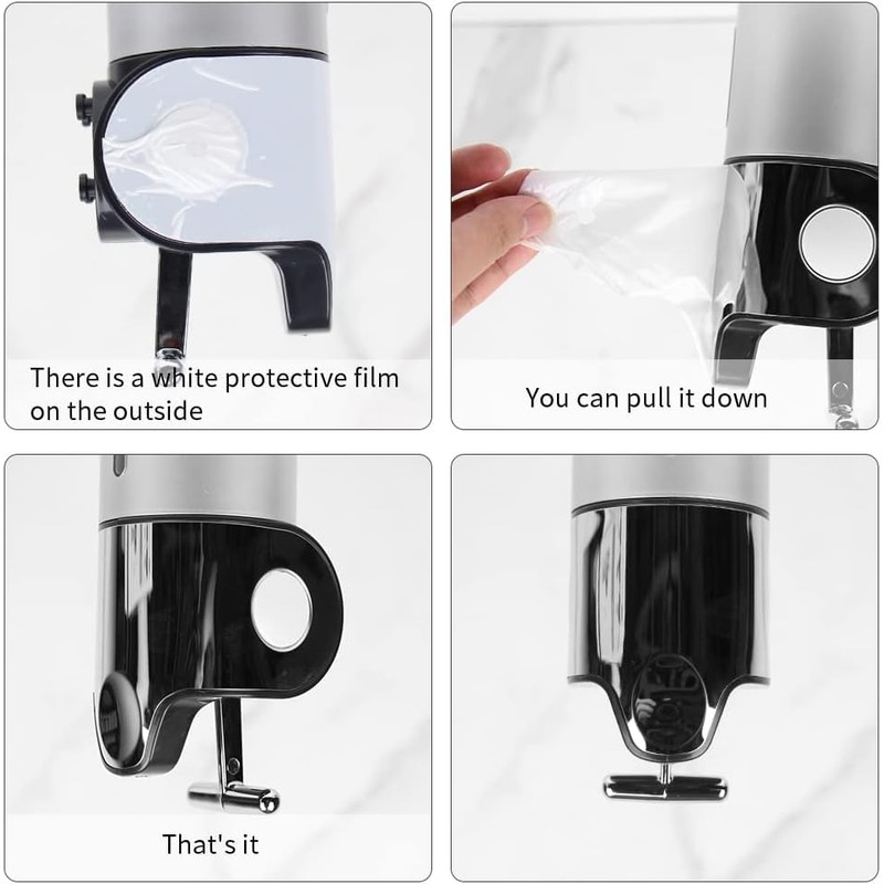 prosfalt 2 Chamber Wall Mounted Bathroom Shower Pump Dispenser and