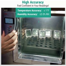 ACU Egg Hatching Incubator Thermometer Hyg​rometer DIGITAL LCD MIN MAX Memory Hydro