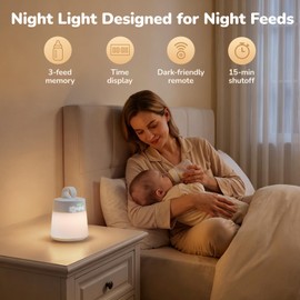 Umimile Baby Night Light with Feeding Log Timer & Clock Display for Nursery