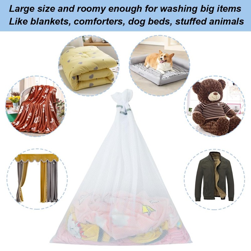 Vivifying Mesh Laundry Bag, 2 PCS Large Washing Machine Bag