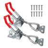 Toggle Clamp,2 pcs Adjustable Toggle Catch Toggle Latch Metal Clamps