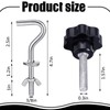 Therwen 8 Pcs Hammock Hardware Kit Heavy Duty Hammock Stand