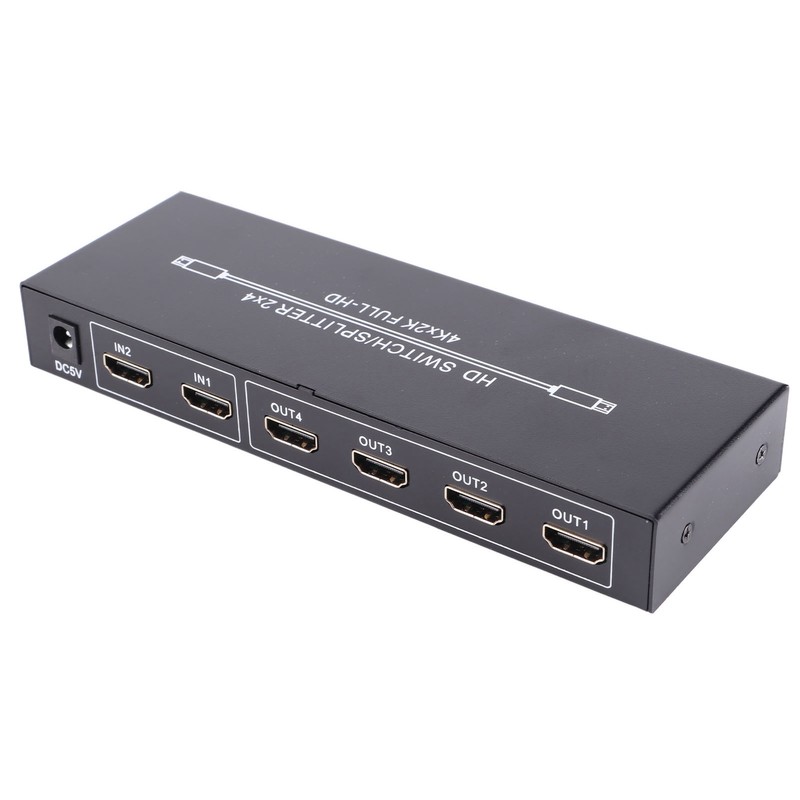 HD Multimedia Interface Splitter 2 in 4 Out 4K HD