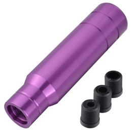 Padaodao Aluminum Alloy Gear Knob Long Handle Shift Grip Head Lever Stick Shifter for Most Manual Transmission Car Truck SUV, Purple