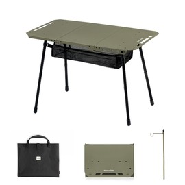 Naturehike Tactical Camping Table with Adjustable Height, Collapsible Table Lightweight with Carry Bag for Camping, Travel expeditions, Hiking, Picnics, BBQs & Beach Trips