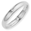 Argentium Silver Wedding Band 4mm Court Ring Size S, Made