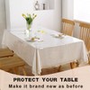 Plastic Table Cover, Waterproof Thick Table Cloth, Heat-resistant Clear Table