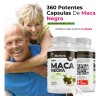 Maca Negra 100% Pura Bioherb 180 Cápsulas Suplemento
