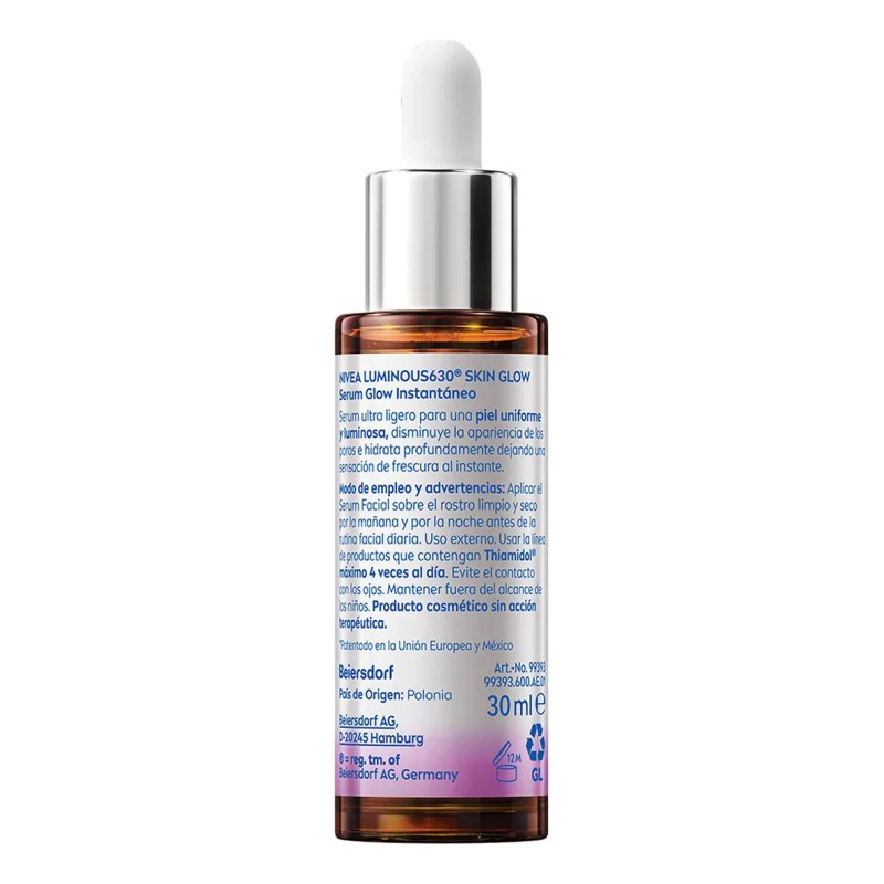 Nivea Serum Skin Glow Instantáneo 30ml Todo Tipo De Piel