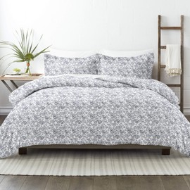 ienjoy Home 3 Piece Coarse Paisley Patterned Home Collection Premium Ultra Soft Duvet Set, King, Navy