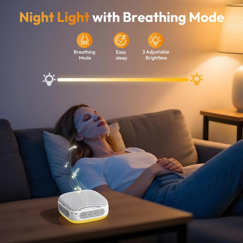 Portable Sound Machine for Travel, White Noise Sound Machine for