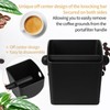 IAOSEN Large Square Knock Box High Sidewall Design Espresso Knock