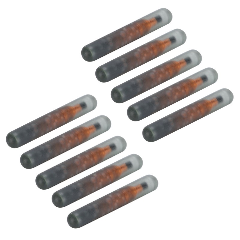 10pcs 1.25mm Pet Microchip Animal Label Glass Tube Chip Mini