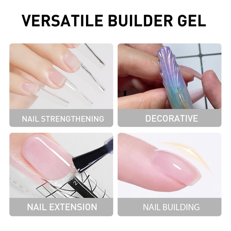Beautilux White Builder Nail Gel 50 g, Builder Gel for
