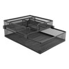 2 Tier Paper Tray Double Layer Metal Mesh Paper Tray