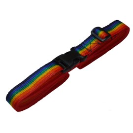 Benristraps 25mm Strap with Quick Release Buckle and Length Adjuster (1 metre, rainbow colours)