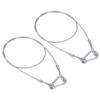 PATIKIL Stainless Steel Safety Cable 31.5"/80cm, 2Pack 2.5mm Flexible Security