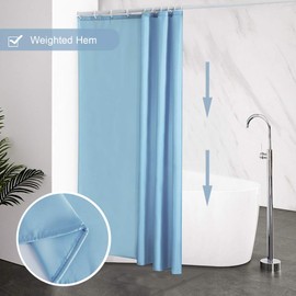 Furlinic Shower Curtain, Bathroom Curtain For The Bathtub, Textile Bath Curtain