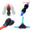 HATOOLHA® Push-to-Connect Fittings 10 Pcs Air Line Quick Connector Pneumatic