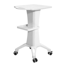 Salon Trolley Cart - Aluminum Mobile Trolley Stand Medical Rolling Carts for Ultrasonic Cavitation RF Machine Manicure Spa Shelf (Standard White)