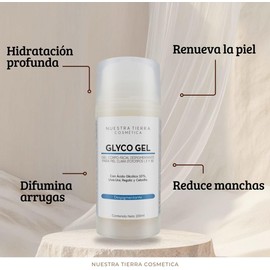 Gel Despigmentante de Ácido Glicólico para Piel Clara. Orgánico. -100ml-