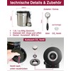 Pro@Home43® - Coffee Canister Airtight 500 g - Silver -