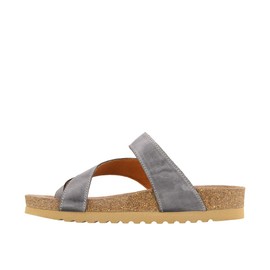 Taos Women's Lola Steel Leather Sandal 5-5.5 M US