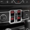 CheroCar for Jeep JL Window Switch Button Cover Trim Interior
