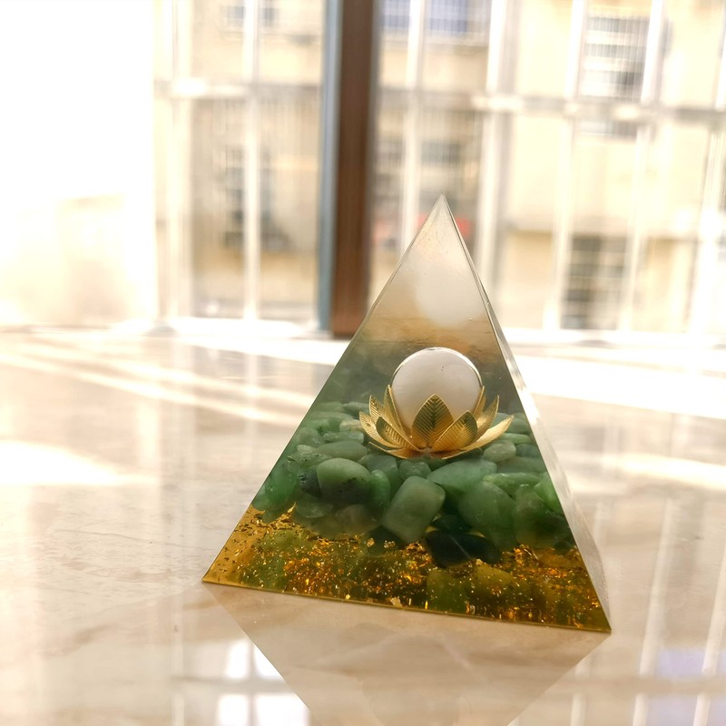 Orgonite Crystal Pyramid Crystal Chakra Amethyst Reiki Pyramid Health Pyramid