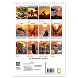 An Animal Yoga Adventure (Wall Calendar 2026 DIN A4 High), CALVENDO Monthly Calendar