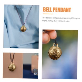 SHINEOFI 2Pcs Brass Craft Hanging Decor Vintage Bell Pendants for DIY Projects Durable Home Decorations for Friends Family High Class Brass Material