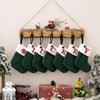Christmas Stocking – Green A-Z Letter Hanging Christmas Stockings, Christmas