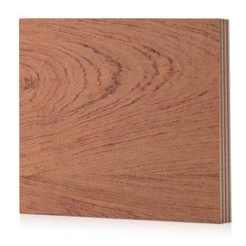 Wowood 4 Pack Bubinga Plywood, 12 x 12 x 1/4 Inch Unfinished Balsa Wood for Laser Cutting and Engraving, 6mm Thin Wood Sheets for Wood Burning and DIY Project, ZXW-RB001