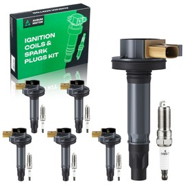 DG549 Ignition Coil Packs & SP534 Iridium Spark Plugs 2011 2012 2013 2014 2015 2016 2017 Fit for F150 Flex Taurus Explorer & Lincoln MKS MKT Navigator 3.5L Turbo, Spark Plugs Coil Packs UF646 Set of 6