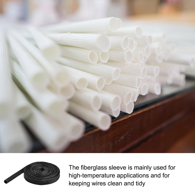 Rebower Cable Insulation Sleeve Flexible Cord Protector, [for Motor, Computer,