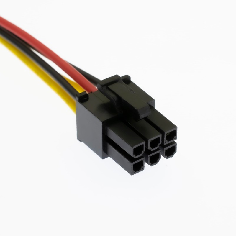 YiKaiEn 4 Pin Molex to 6 Pin Video Card GPU
