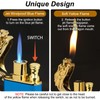 Cool Dual Flame Dragon Lighter,Outdoor Windproof Dragon Torch Lighter,Switchable Soft/Jet